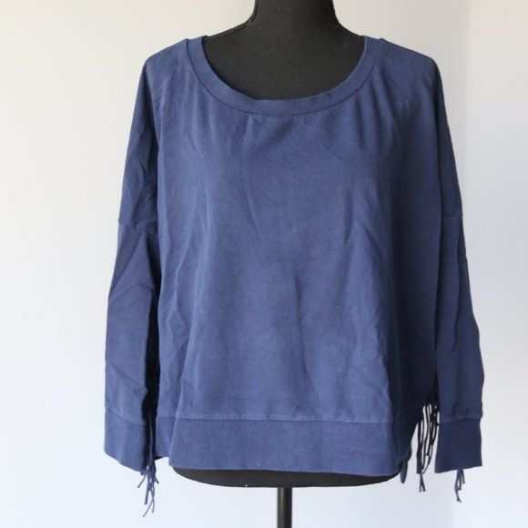 Amuse Society Emma Fleece Fringe Sleeve Sweatshirt - Picture 2 of 14